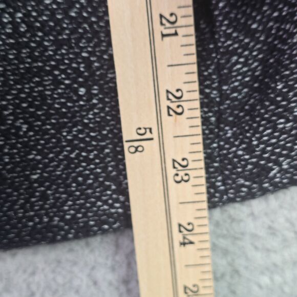 Loft Tweed Double Breasted Gray Crop Jacket Blazer Medium Trendy Structured - Picture 8 of 15